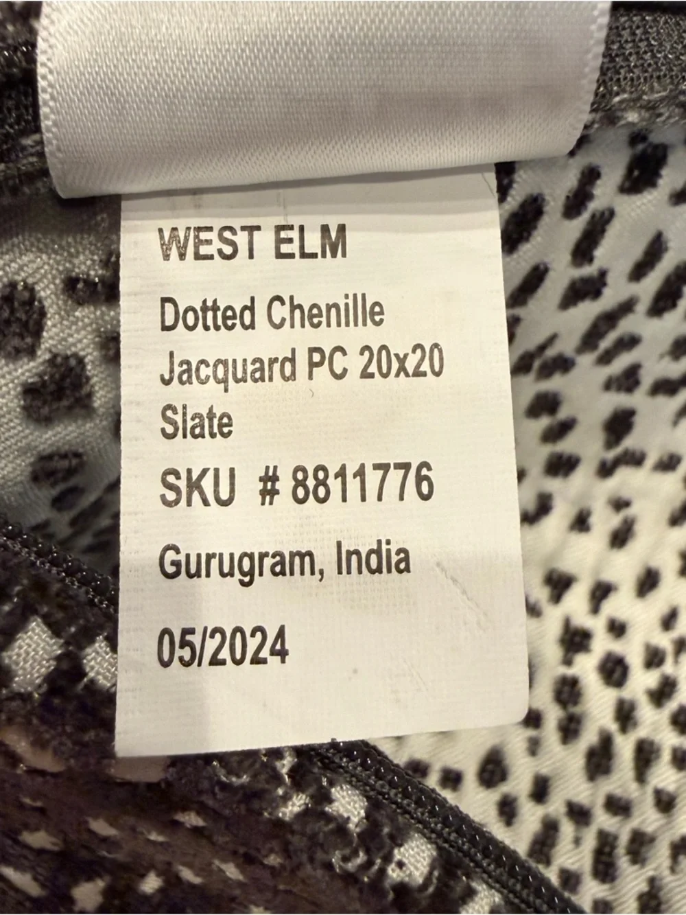 West Elm pillow shams